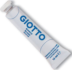 Giotto Τέμπερα Ζωγραφικής Λευκή σε Σωληνάριο 12ml