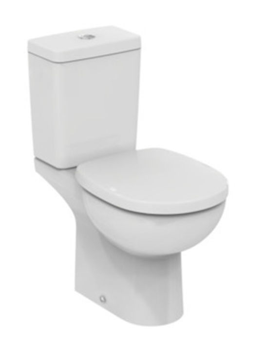 Ideal Standard Connect Classic Тоалетна, стояща на пода с тоалетна чиния Бяла
