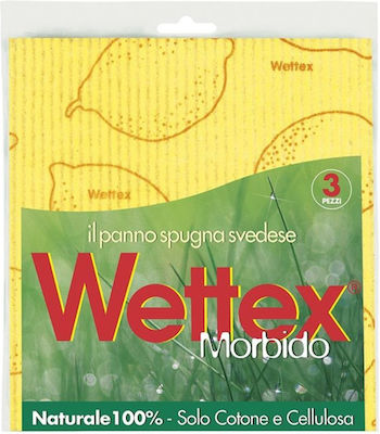 Wettex No 1 Morbido Bureți de Bucătărie Utilizare generală Galbene 18x20buc 3buc