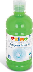 Primo Brillante Tempera Colour Paint Bottle 500ml Green Light