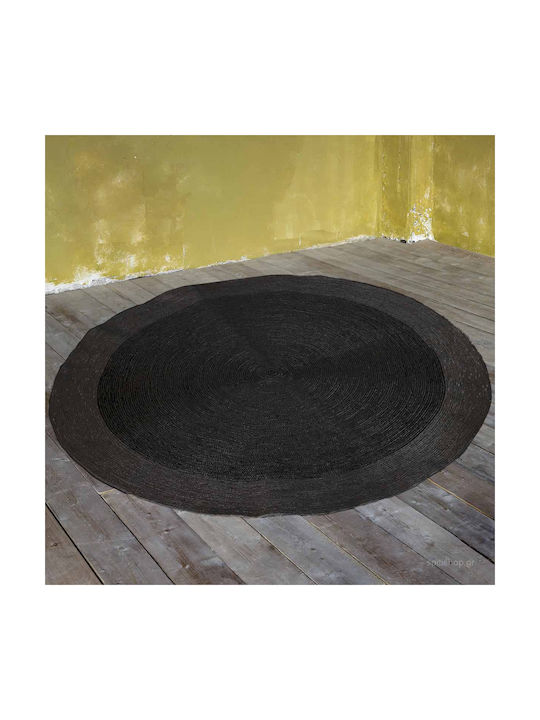 Nima Bergren Summer Round Rug Jute Grey