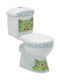 Cerastyle 008100-P61 Kinder-Boden-WC mit Spülung Weiße