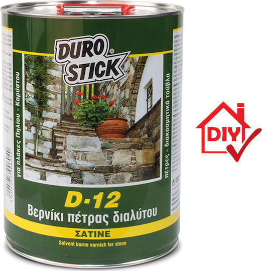 Durostick D-12 Βερνίκι Εμποτισμού Διαλύτου Άχρωμο Σατινέ 4lt