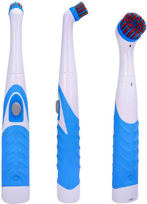 Cenocco Plastic Rotating Cleaning Brush with Handle Blue