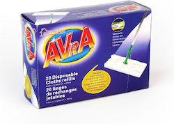 Avra Floor Cloths For Dust Spare Part Dust Mop Refill Pad 20 Pieces 7343140-120/60