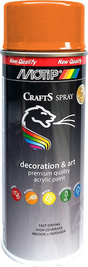 Motip Dupli Σπρέι Βαφής Crafts Ακρυλικό με Γυαλιστερό Εφέ Pastel Orange RAL 2003 400ml