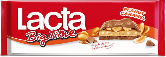 Lacta Big Time Σοκολάτα Γάλακτος Peanut Caramel 276gr