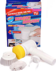 Magic Brush 5 σε 1 Plastice Rotative Perii de Curățare cu mâner Albe 1buc