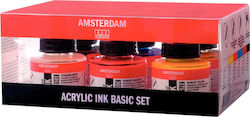 Royal Talens Amsterdam All Acrylics Standard Ink Basic Set Σετ 6τμχ Royal Talens Amsterdam All Acrylics Standard Ink Basic Set Σετ 6τμχ