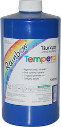 Rainbow Tempera Colour Paint Bottle 1000ml Blue