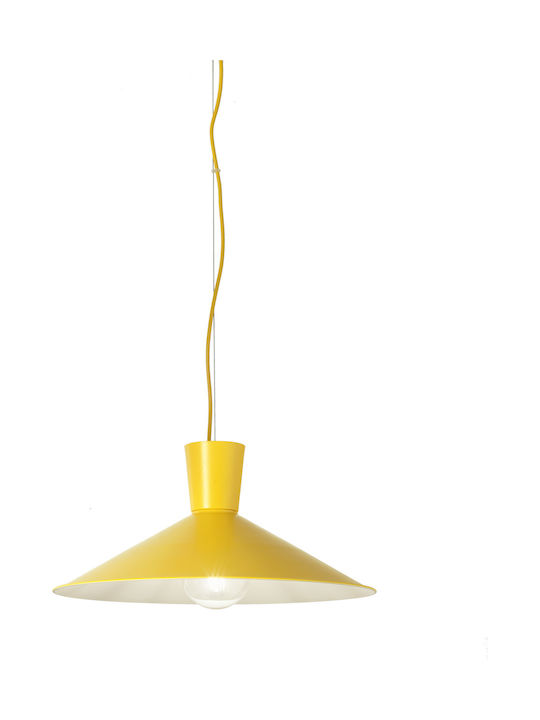 Ondaluce Elio Pendant Light Single-Light for Socket E27 Yellow