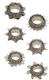 Dream Toys 6pc Stretcheable Ring Set Black