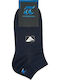 Pournara Men's Solid Color Socks Blue