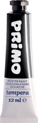 Primo Tempera Tempera Colour Paint Tube 12ml Black