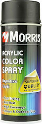 Morris Spray Farbe Mat Acrylic mit Matt Effekt tiefschwarz RAL 9005 400ml