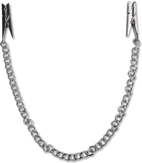 Pipedream Fetish Fantasy Series - Nipple Chain Clips Σφιγκτήρες Θηλών σε Ασημί Χρώμα