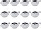vidaXL Set of 12 Wall Solar Lights 0.6W Cold White with Photocell 12cmx6.35cmcm