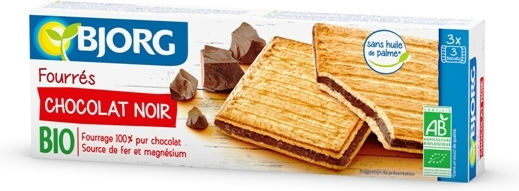 Bjorg Bio Kekse Vollkorn Mit Füllung Zartbitterschokolade 1Stück 150gr