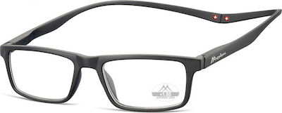 Montana Eyewear MR59 Reading Glasses +1.00 with Magnet Black MR59