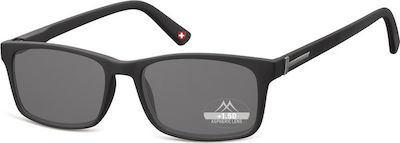 Montana Eyewear MR73S Unisex Reading Glasses +1.50 Black