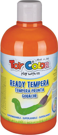 Toy Color Ready Tempera Paints Orange in Bottle 500ml 1pcs