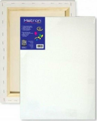 Metron Canvas pe Șasiu Alb Rectangular cu panze 25x35cm. 350gr/m²