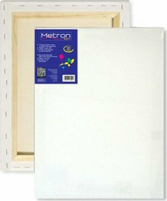 Metron Leinwand auf Keilrahmen Weiß Rechteckig mit Keilrahmen 25x50cm 350gr/m²