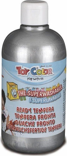 Toy Color Ready Tempera Paints Silver in Bottle 500ml 1pcs