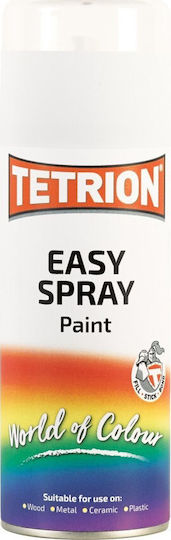 Tetrion Σπρέι Βαφής Easy Ακρυλικό με Ματ Εφέ Λευκό 400ml