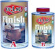 ER-LAC Finish 10% Βερνίκι Επιφάνειας Πολυουρεθάνης 2 Συστατικών Διαλύτου Άχρωμο Γυαλιστερό 1.5lt