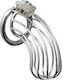 Rimba Male Chastity Device With Padlock in Silber Farbe 7991