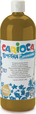 Carioca Tempera Τέμπερα Ζωγραφικής Καφέ Earth Siena σε Μπουκάλι 1000ml