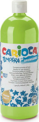 Carioca Tempera Τέμπερα Ζωγραφικής Light Green σε Μπουκάλι 1000ml