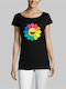 Tricou J balvin Flower MAR - NEGRU