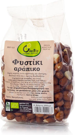 Ola Bio Organic Peanuts Peanuts Raw Shelled Unsalted 250gr