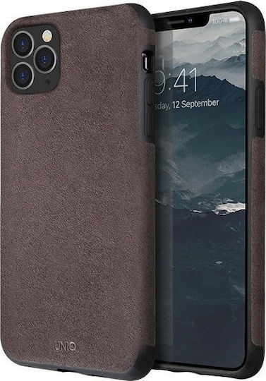 Uniq Sueve Back Cover Fabric Gray (iPhone 11 Pro Max)