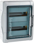 Legrand Plexo Walled Waterproof 12-Elements Fuse Box with 2 Rows W340xH432xD161mm 601982