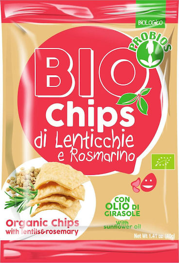 Probios Βιολογικά Chips με Γεύση Lentifs & Rosemary 40gr