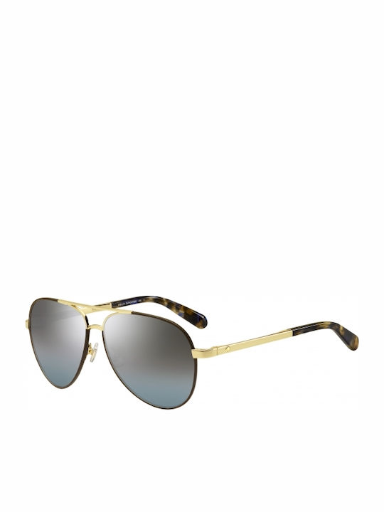 Kate Spade Unisex Sonnenbrille mit Gold Metall Gestell AMARISSA/S 01Q GO