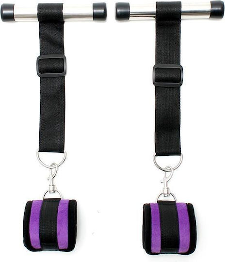 Rimba Over The Door Cuffs Set Σετ για Δέσιμο σε Πόρτα σε Μωβ Χρώμα