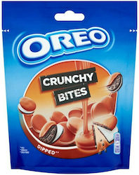 Oreo Μπισκότα Crunchy Bites Dipped με Επικάλυψη & Γέμιση Chocolate & Milk Cream 110gr