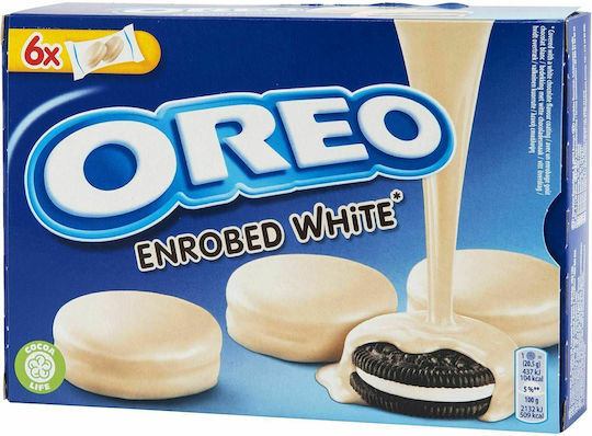 Oreo Μπισκότα με Επικάλυψη & Γέμιση White Chocolate & Milk Cream 246gr