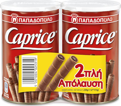 Παπαδοπούλου Caprice Wafer Milk Classic 230gr 2pcs