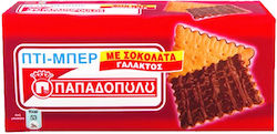 Παπαδοπούλου Kekse Πτι Μπερ Mit Topping Vollmilchschokolade 1Stück 200gr