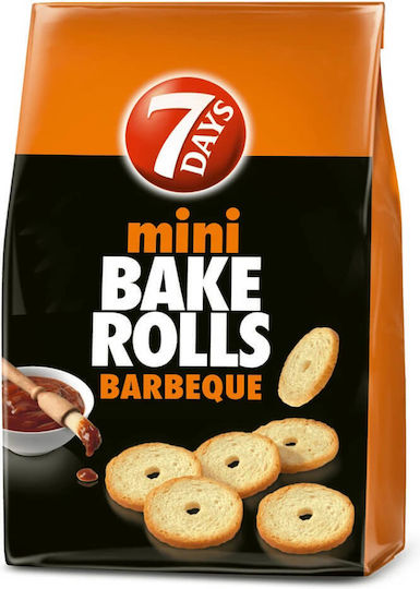 7days Crackers Bake Rolls Mini Barbeque με γεύση BBQ 160gr