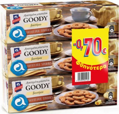 Allatini Biscuits Goody Butter 3pcs 175gr