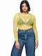 Long Sleeve Bodysuit x Dua Lipa Katie Yellow