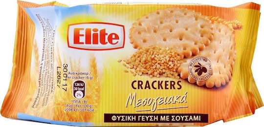 Allatini Crackers Elite Crackers Mediterranean Natural with Sesame with with 60% Cacao and Salt 105gr