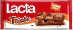 Lacta Triple Σοκολάτα Γάλακτος Caramel 90gr