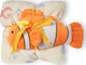 Silk Fashion Κουβέρτα Κούνιας Clownfish Fleece Πορτοκαλί με Ζωάκι 120x190εκ.